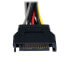 Фото #3 товара StarTech.com 6in SATA Power Y Splitter Cable Adapter - M/F - 0.15 m - SATA 15-pin - 2 x SATA 15-pin - Male - Female - Straight