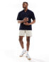 ASOS DESIGN relaxed revere plisse polo in navy Синий, M - Chest 40 - фото #3