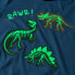 Фото #3 товара Schlafanzug mit Glow-in-the-Dark Dino Print, blau, Gr. 110/116, 1 St