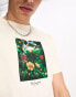 Фото #2 товара The Hundreds lush t-shirt in off white with chest print