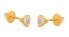 Sparkling yellow gold earrings Hearts 14/121.290/17ZIR