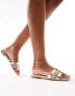 ALDO Deandra embellished flat sandals in gold