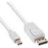 Фото #1 товара InLine Mini DisplayPort to DisplayPort Cable white 3m