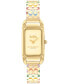ფოტო #1 პროდუქტის Women's Cadie Rainbow Gold-Tone Stainless Steel Bangle Bracelet Watch 17.5mm x 28.5mm