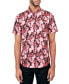 ფოტო #1 პროდუქტის Men's Regular Fit Non-Iron Performance Stretch Floral Button-Down Shirt