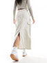 Фото #5 товара Pimkie cargo midi skirt in white