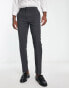 Фото #2 товара ASOS DESIGN slim smart trouser in charcoal