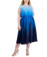 Plus Size Jenna Ombré Sleeveless Midi Dress