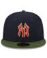 ფოტო #4 პროდუქტის Men's Navy New York Yankees Sprouted 59FIFTY Fitted Hat