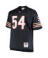Фото #3 товара Men's Brian Urlacher Navy Chicago Bears Big and Tall 2001 Retired Player Replica Jersey