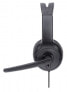 Manhattan Mono USB-Headset - Ohrumschließendes Design (Over-Ear) - Ohrmuschel einseitig - kabelgebunden - USB-A-Stecker - integrierte Lautstärkeregelung - verstellbares Mikrofon - schwarz - Kopfhörer - Kopfband - Büro/Callcenter - Schwarz - Monophon - SCR-Steuerein