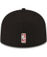 Фото #4 товара Men's Black Chicago Bulls Official Team Color 59FIFTY Fitted Hat