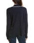 Фото #2 товара Hannah Rose Tipped High-Low Cashmere-Blend Cardigan Women's