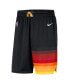 ფოტო #3 პროდუქტის Men's Black Utah Jazz 2020/21 City Edition Swingman Shorts