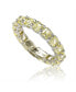 Фото #1 товара Кольцо Suzy Levian Sterling Silver Asscher Cut Eternity Band