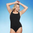 Фото #3 товара Women's Full Coverage Pucker Textured Square Neck One Piece Swimsuit - Kona Sol