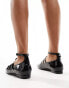 Public Desire Sherry strappy mary jane ballet flats in black patent