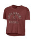 ფოტო #3 პროდუქტის Women's Garnet South Carolina Gamecocks Baseball Headliner Cropped T-shirt