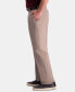 Фото #5 товара Men's Premium Comfort Khaki Classic-Fit 2-Way Stretch Wrinkle Resistant Flat Front Stretch Casual Pants