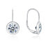 Charming silver earrings with clear zircons E0000677, E0000678