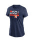 ფოტო #3 პროდუქტის Women's Navy Houston Astros 2022 World Series Authentic Collection Dugout T-shirt