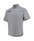 Фото #1 товара Men's Gray LSU Tigers Tamiami Omni-Shade Button-Down Shirt