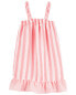Striped Woven Nightgown 8-10