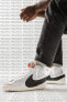 Фото #1 товара Blazer Mid 77 Jumbo Leather Hakiki Deri Günlük Bilekli Spor Ayakkabı Beyaz