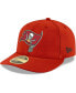 Фото #1 товара Men's Red Tampa Bay Buccaneers Omaha Low Profile 59Fifty Fitted Team Hat