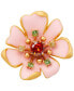 ფოტო #2 პროდუქტის Gold-Tone Multicolor Cubic Zirconia Flower Statement Stud Earrings