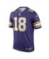 Фото #3 товара Men's Justin Jefferson Purple Minnesota Vikings Classic Legend Player Jersey