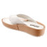 Фото #5 товара Softwalk Eliza S2220-111 Womens White Leather Flip-Flops Sandals Shoes 9