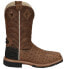 Justin Original Workboots Derrickman 12 Inch Waterproof Croc Print Compostie Toe 9, EE, Широкая - фото #1