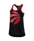 Women's Black Toronto Raptors Showdown Scoop-Neck Racerback Tank Top