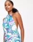 Фото #3 товара ASOS DESIGN Petite halter embellished mini dress with swirl design