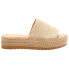 Фото #1 товара BEACH by Matisse Del Mar Espadrille Platform Womens Beige Casual Sandals DELMAR