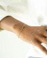 ფოტო #2 პროდუქტის Green Tourmaline Curb Link Bracelet (1/2 ct. t.w.) in Gold Vermeil, Created for Macy's
