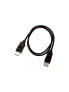 Фото #2 товара V7 Black Video Cable Pro DisplayPort Male to DisplayPort Male 1m 3.3ft - 1 m - DisplayPort - DisplayPort - Male - Male - 7680 x 4320 pixels