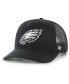 47 Brand Men's Black Philadelphia Eagles Mesh Hitch Trucker Adjustable Hat Черный - фото #1