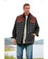 ფოტო #1 პროდუქტის Big & Tall by KingSize Plaid Multi-Pocket Vest