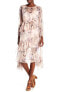 Фото #1 товара Few Moda 153637 Women's Tiered Floral Dress Long Sleeves Mixed Sz. Small