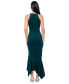 ფოტო #2 პროდუქტის Women's V-Neck Sleeveless Ruffled High-Low Dress