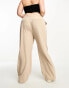 Фото #2 товара Cotton On Curve high waist trousers in stone