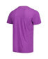 Фото #4 товара Men's Purple Colorado Rockies Blake St. Bombers Tri-Blend T-shirt