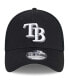 ფოტო #3 პროდუქტის Men's Tampa Bay Rays Evergreen Black White Neo 39THIRTY Flex Hat