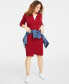 Фото #1 товара Women's Collared Sweater Dress, Created for Macy's