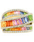 Фото #5 товара EFFY® Multi-Gemstone (6-3/8 ct. t.w.) & Diamond (3/4 ct. t.w.) Crossover Ring in 14k Gold