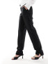 Y.A.S high waisted tapered trousers in black 2XL - фото #1