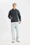 Фото #6 товара Erkek Gri Sweat - B4446ax/gn1082