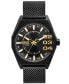 Фото #1 товара Часы и аксессуары Diesel Наручные часы Scraper Three Hand черные из нержавеющей стали 43мм